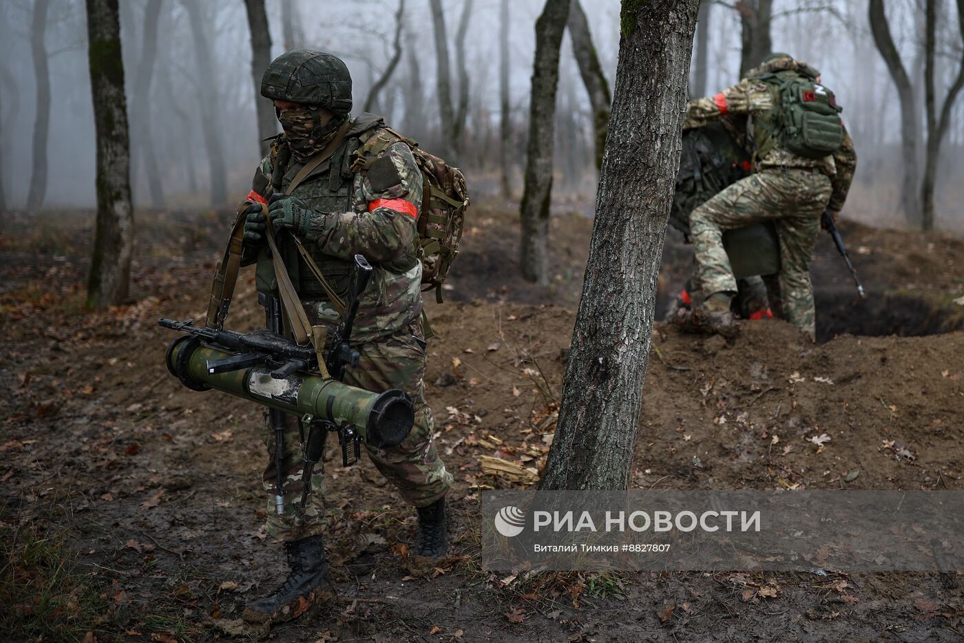 Боевая подготовка штурмовых подразделений на полигоне в Краснодарском крае