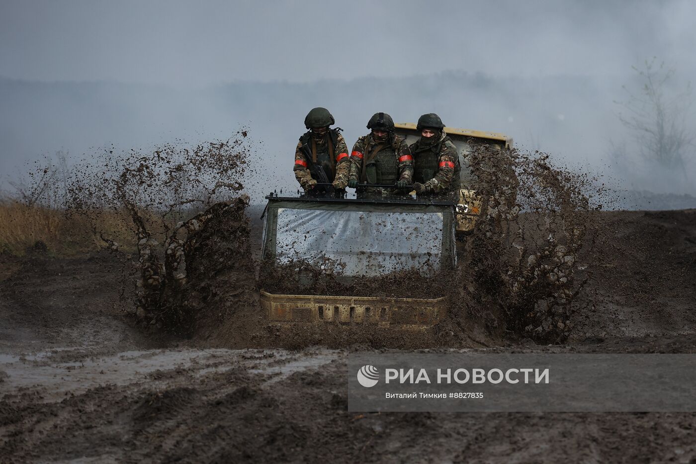 Боевая подготовка штурмовых подразделений на полигоне в Краснодарском крае