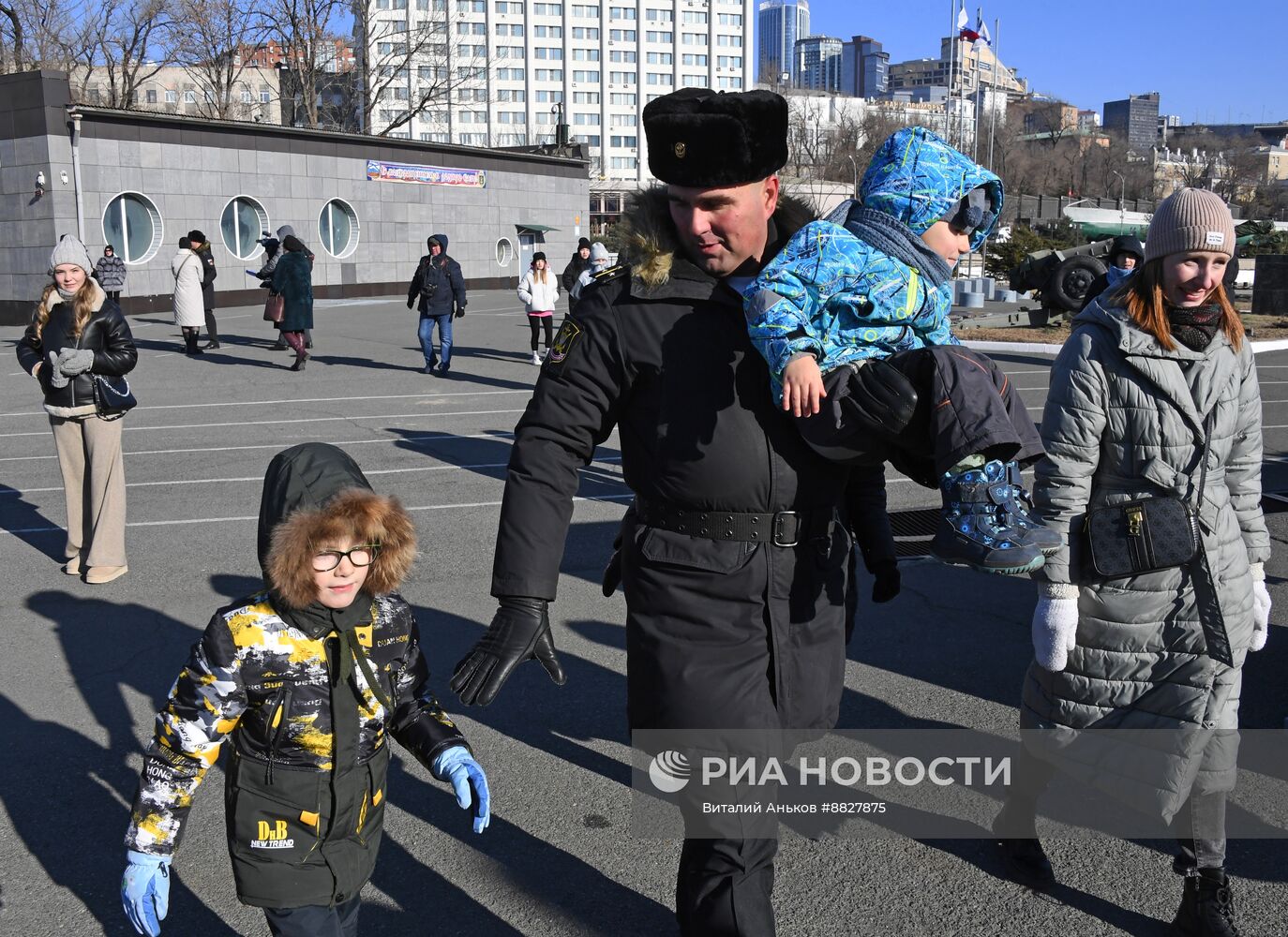 Торжественная встреча отряда кораблей Тихоокеанского флота