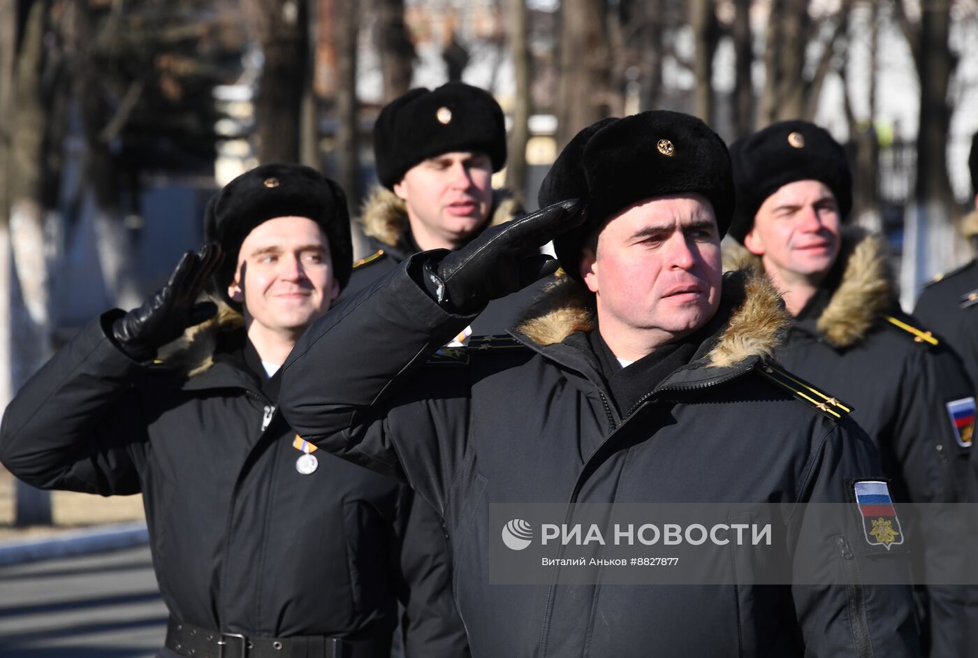 Торжественная встреча отряда кораблей Тихоокеанского флота