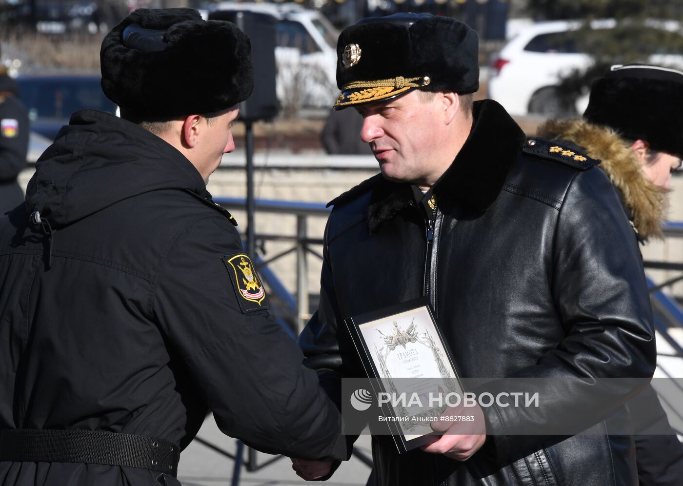 Торжественная встреча отряда кораблей Тихоокеанского флота