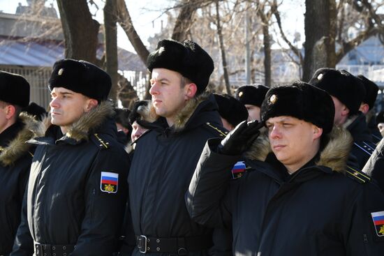 Торжественная встреча отряда кораблей Тихоокеанского флота