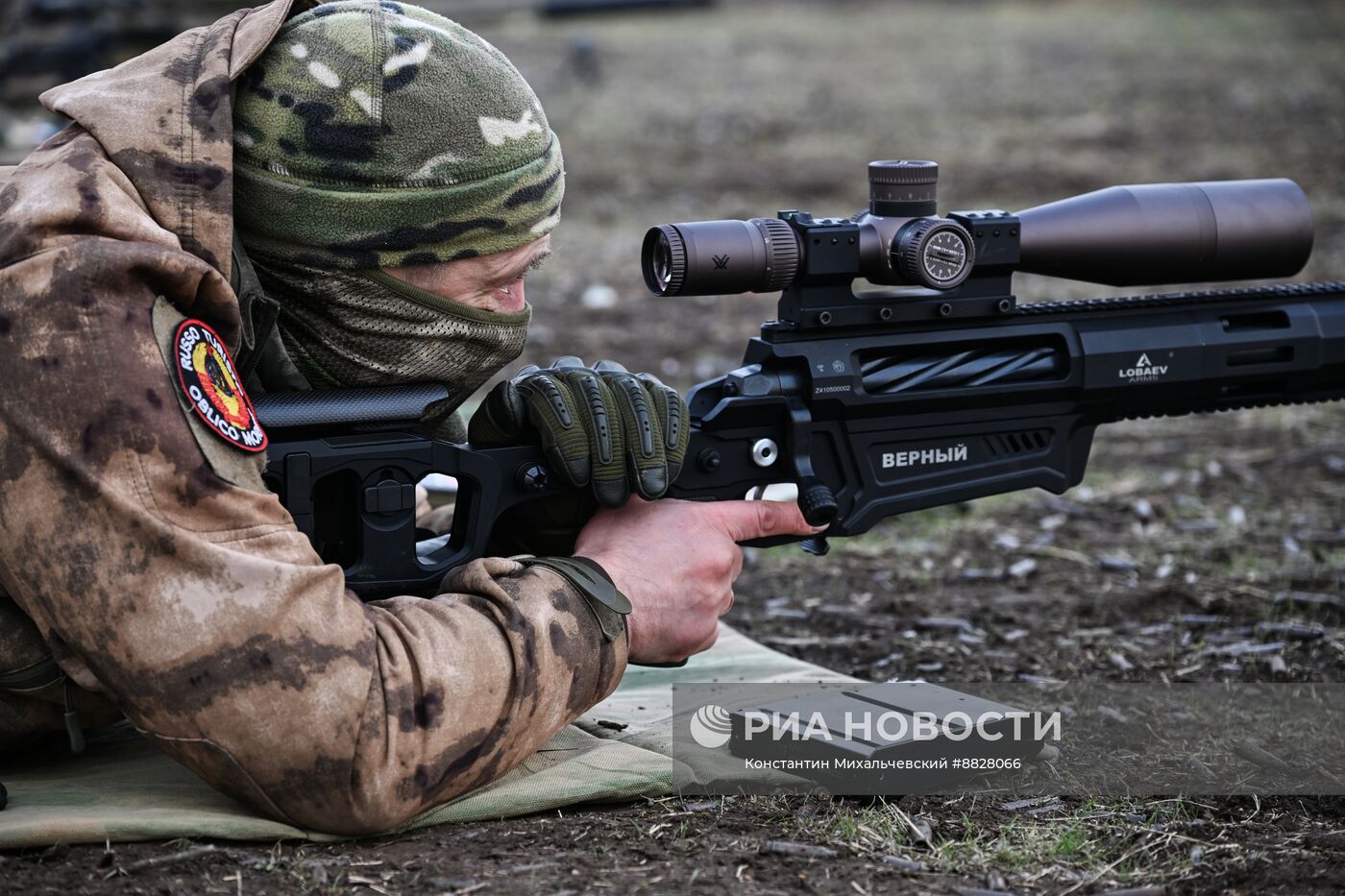 Занятия снайперов совместно со школой Лобаева в зоне СВО