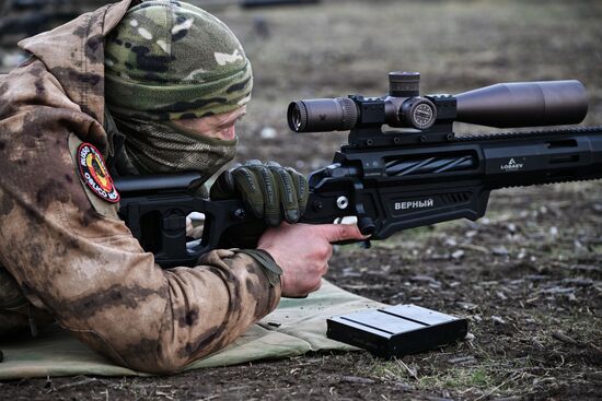 Занятия снайперов совместно со школой Лобаева в зоне СВО 