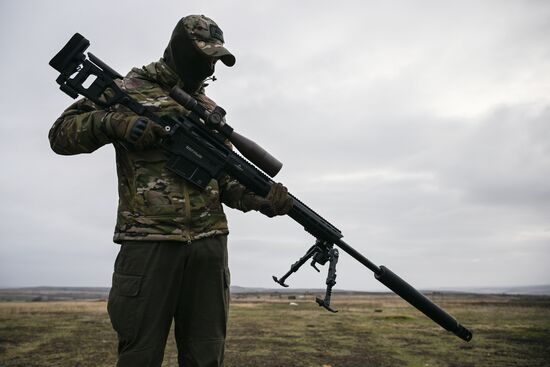 Занятия снайперов совместно со школой Лобаева в зоне СВО 