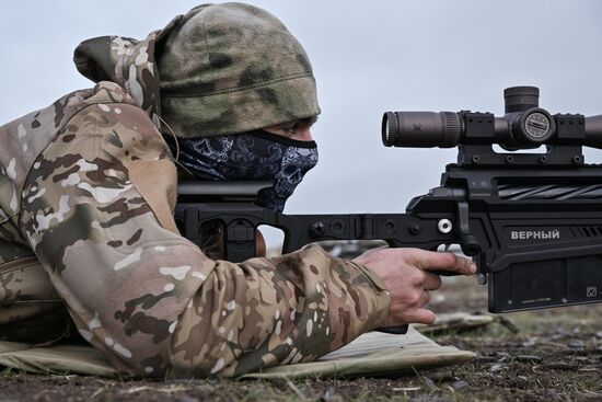 Занятия снайперов совместно со школой Лобаева в зоне СВО 