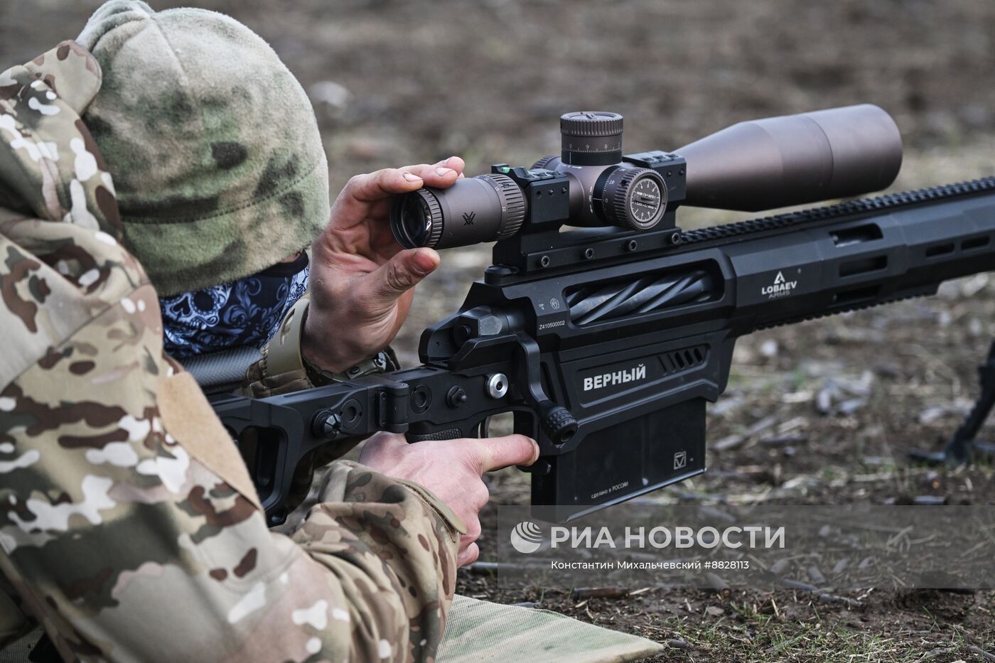 Занятия снайперов совместно со школой Лобаева в зоне СВО