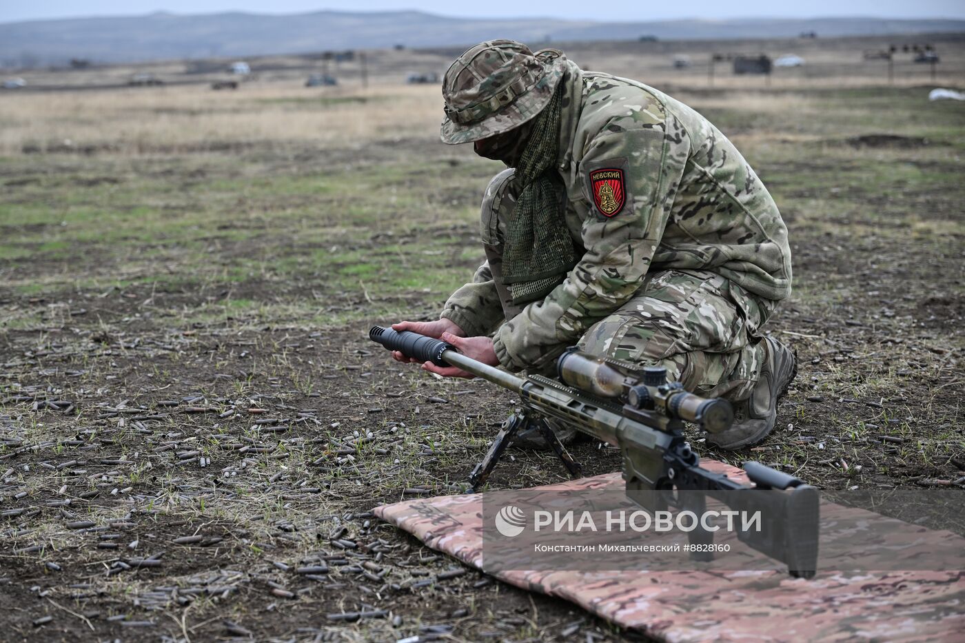 Занятия снайперов совместно со школой Лобаева в зоне СВО