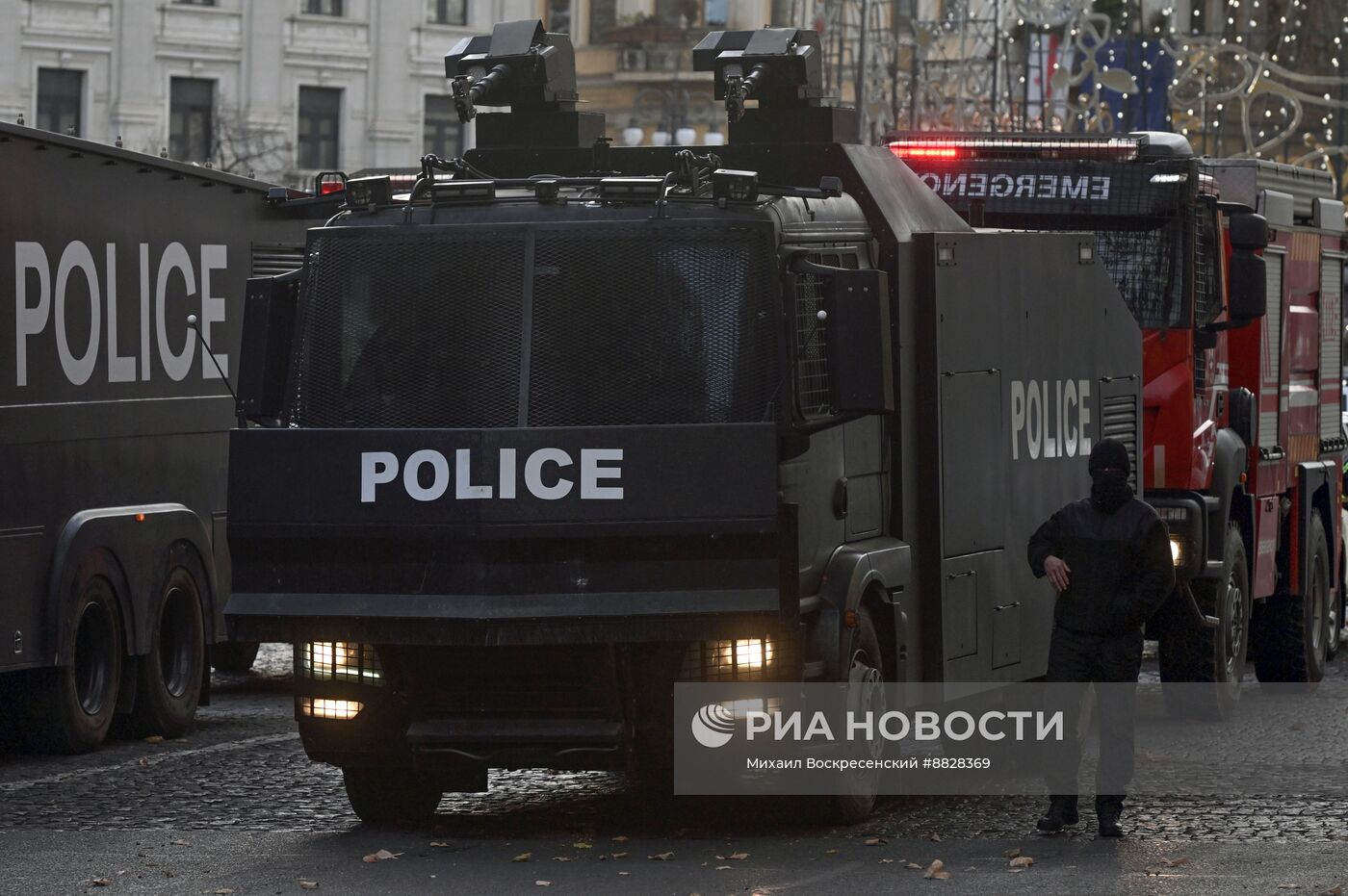 Протесты оппозиции в Тбилиси в связи с выборами президента 