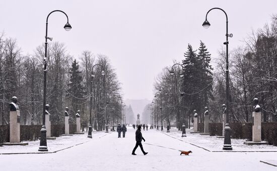 Снег в Санкт-Петербурге