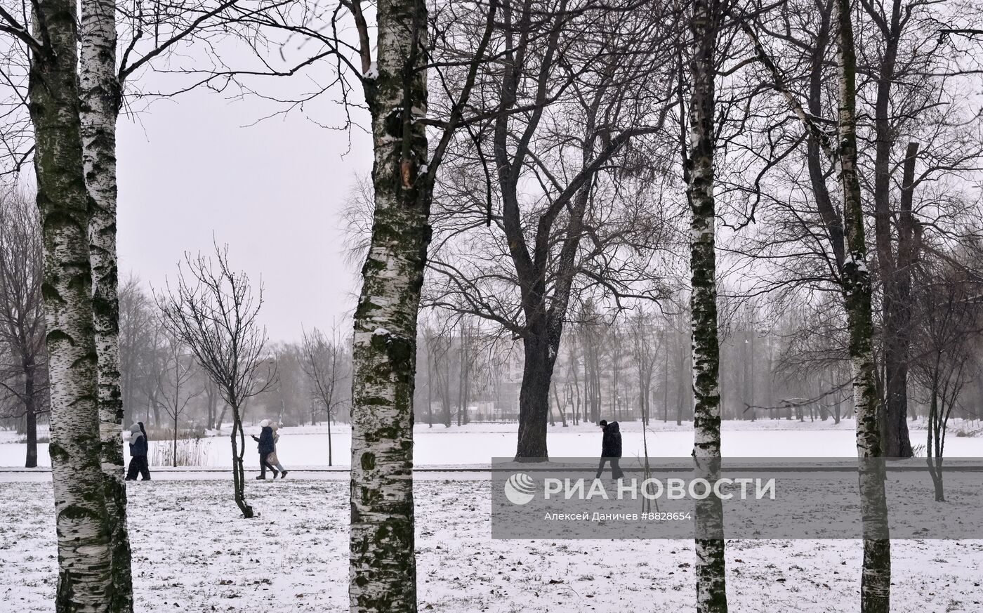 Снег в Санкт-Петербурге