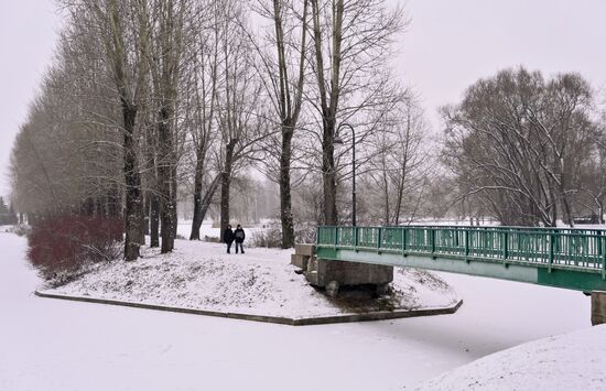 Снег в Санкт-Петербурге