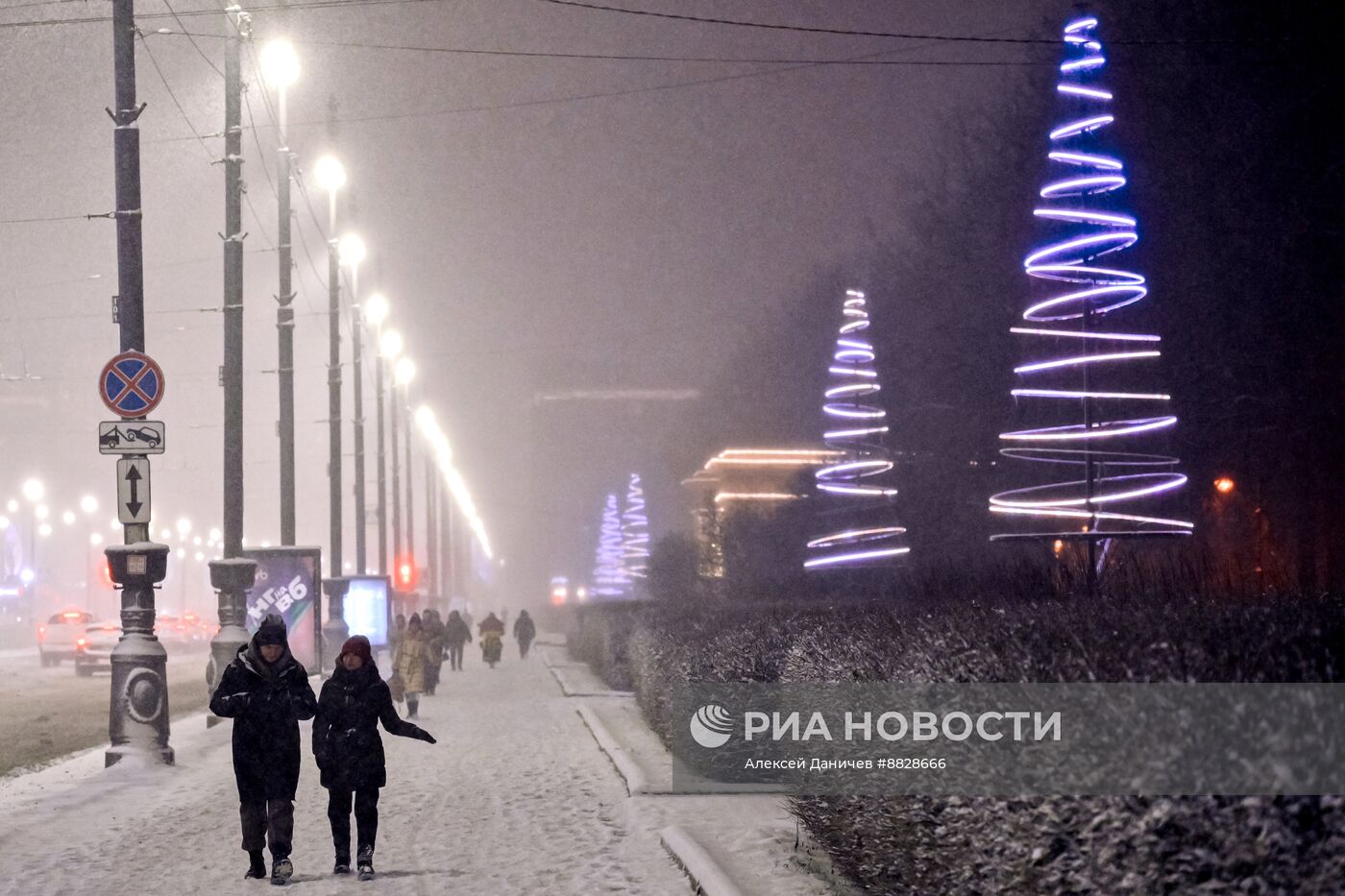 Снег в Санкт-Петербурге