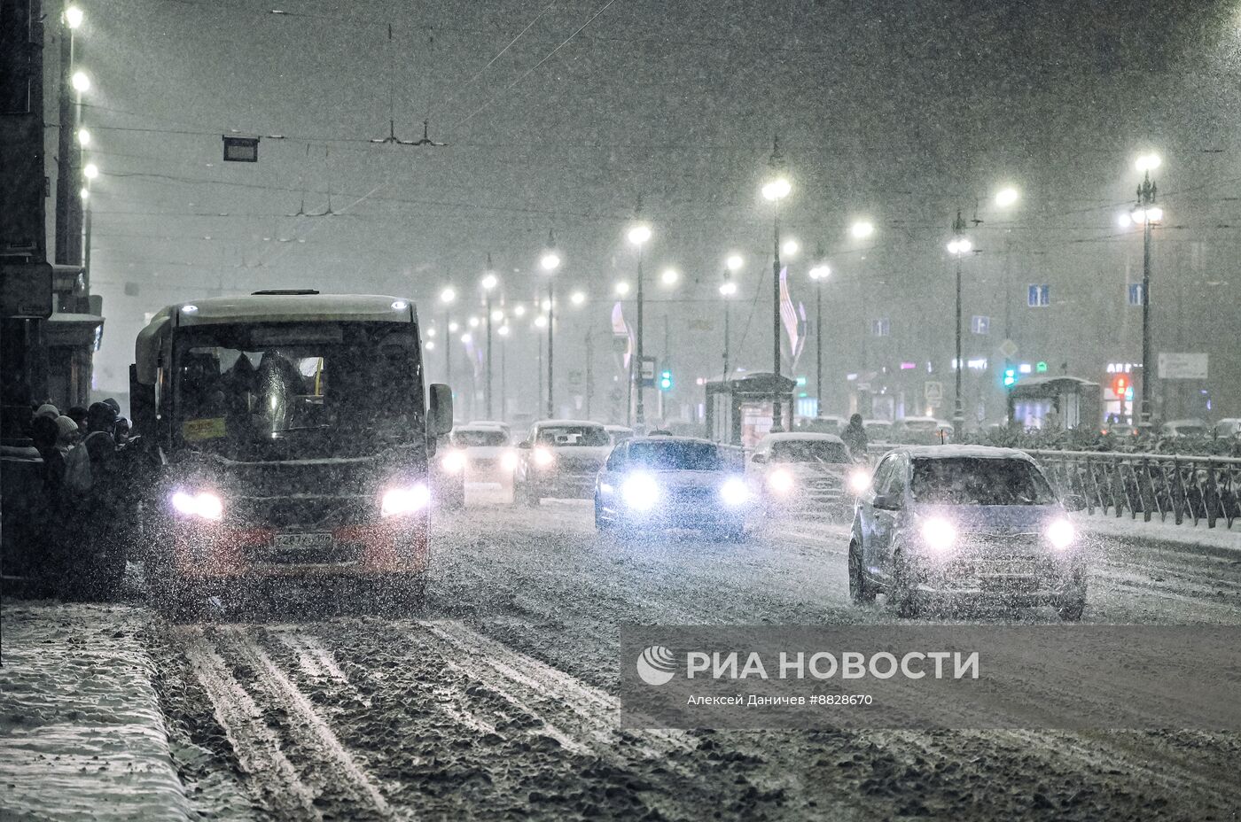 Снег в Санкт-Петербурге