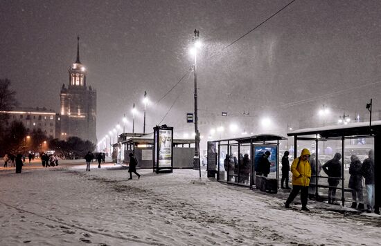 Снег в Санкт-Петербурге