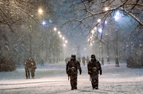 Снег в Санкт-Петербурге