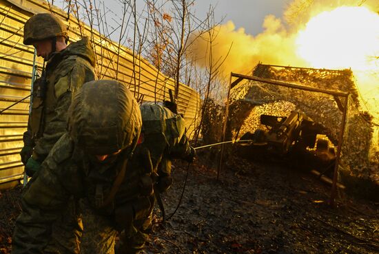 Боевая работа расчета пушки М-46 ЦВО на Красноармейском направлении 