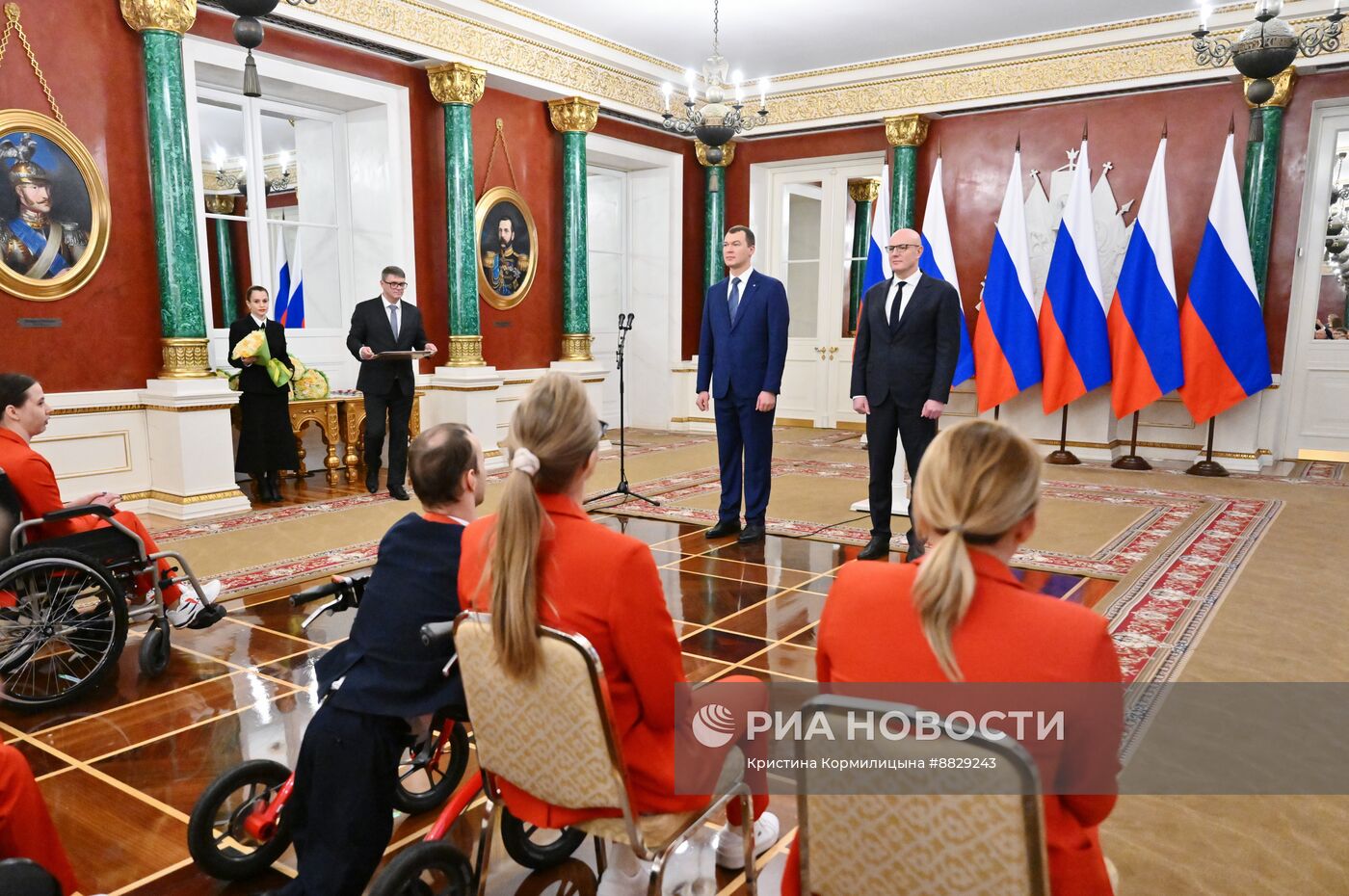 Вручение госнаград российским параолимпийцам