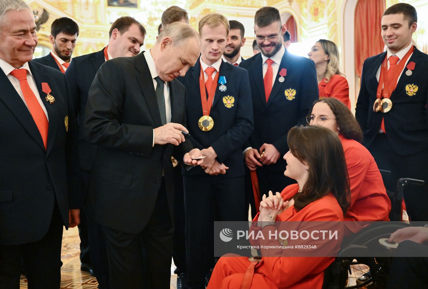 Вручение госнаград российским паралимпийцам