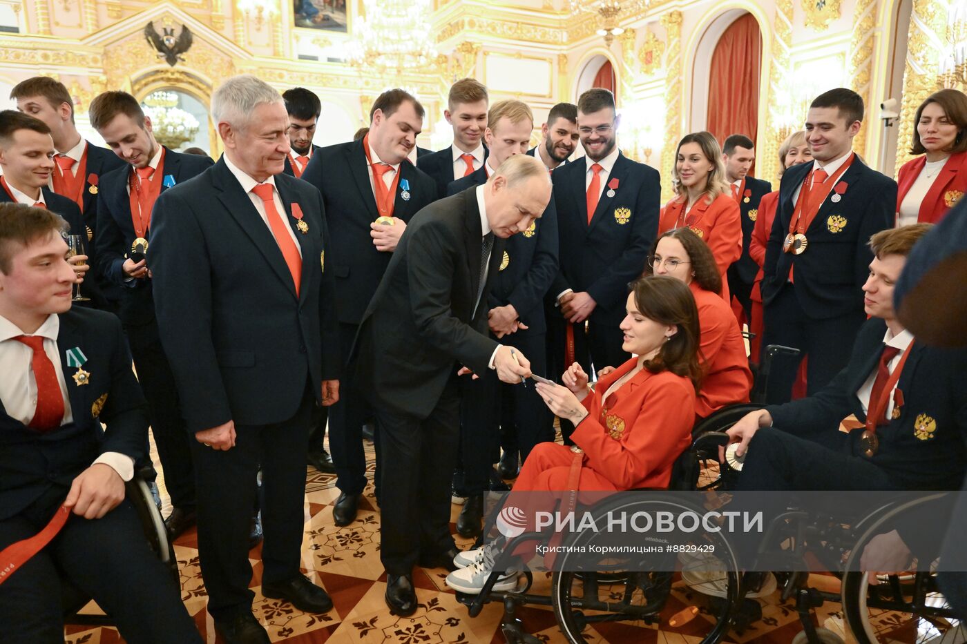 Вручение госнаград российским паралимпийцам