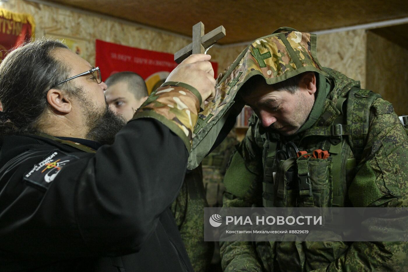 Крещение бойцов штурмового подразделения группировки "Восток"