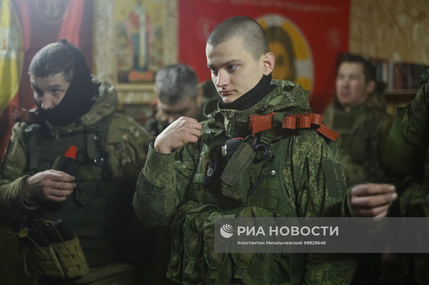 Крещение бойцов штурмового подразделения группировки "Восток"