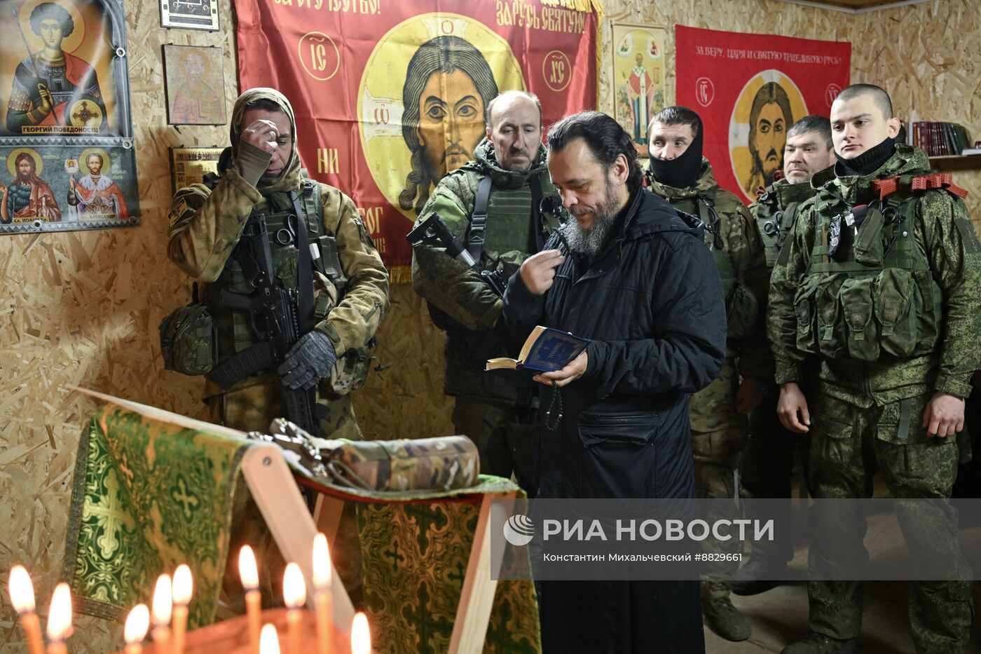 Крещение бойцов штурмового подразделения группировки "Восток"