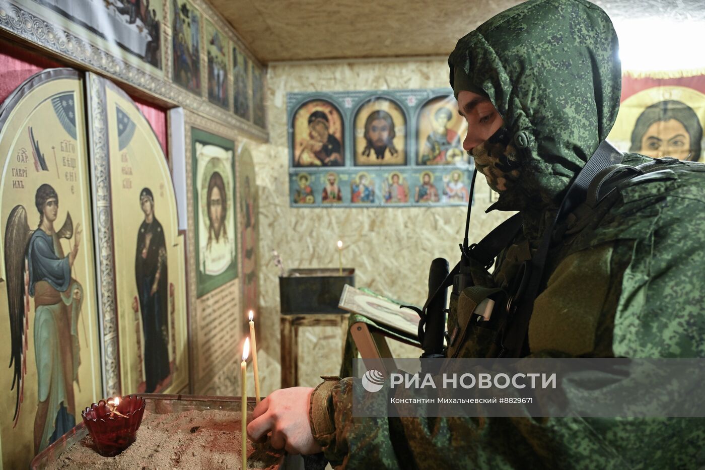 Крещение бойцов штурмового подразделения группировки "Восток"