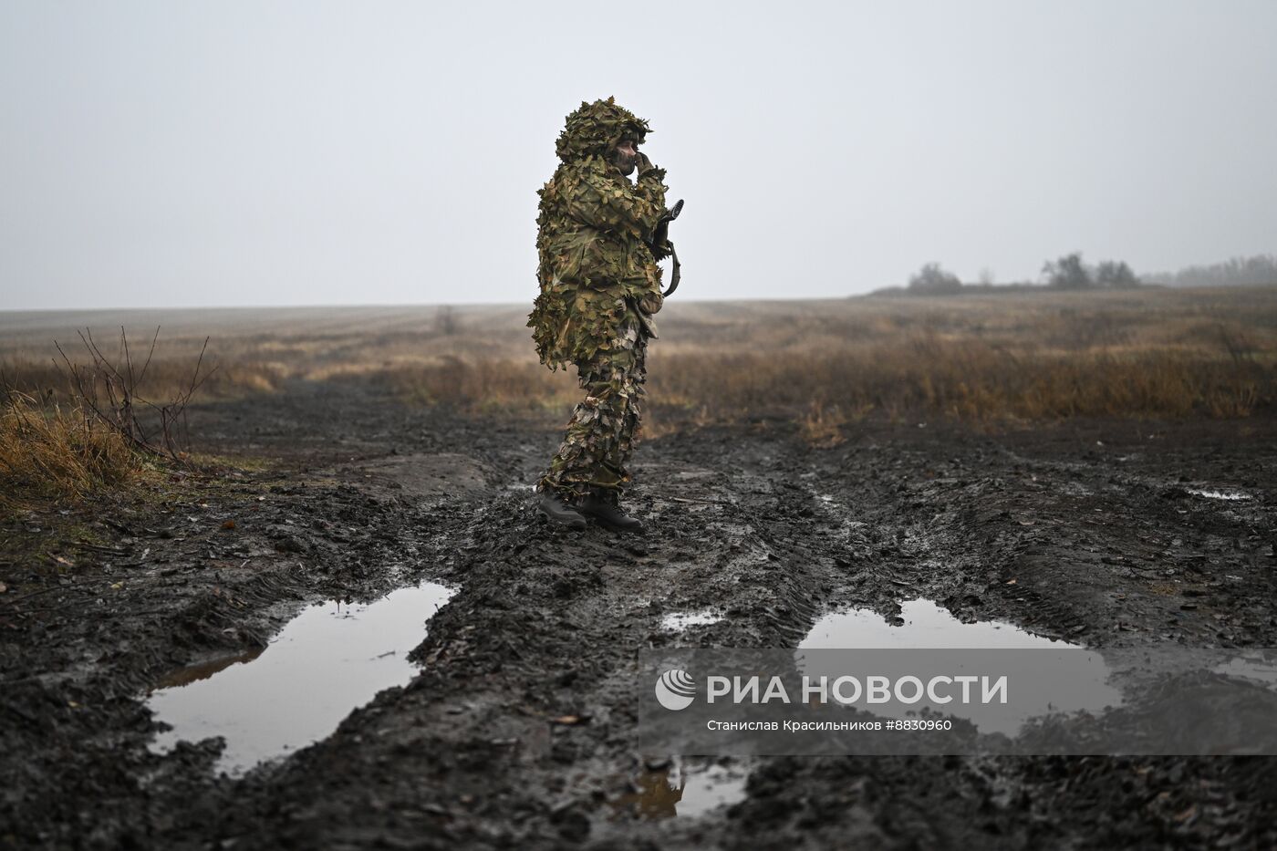 Снайперы соединения спецназначения группировки "Центр" на Красноармейском направлении