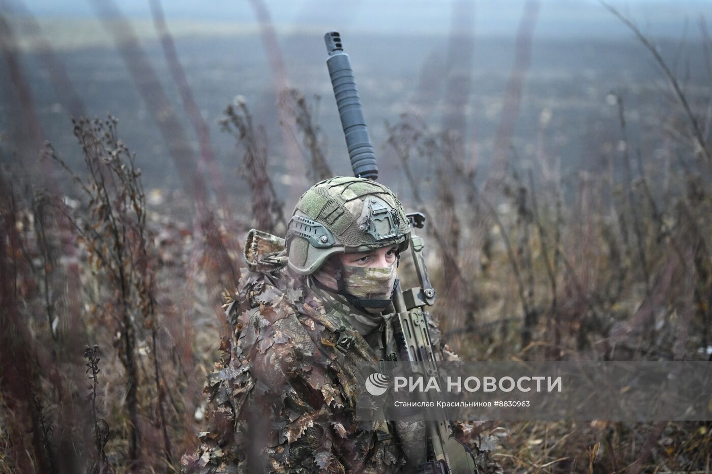 Снайперы соединения спецназначения группировки "Центр" на Красноармейском направлении