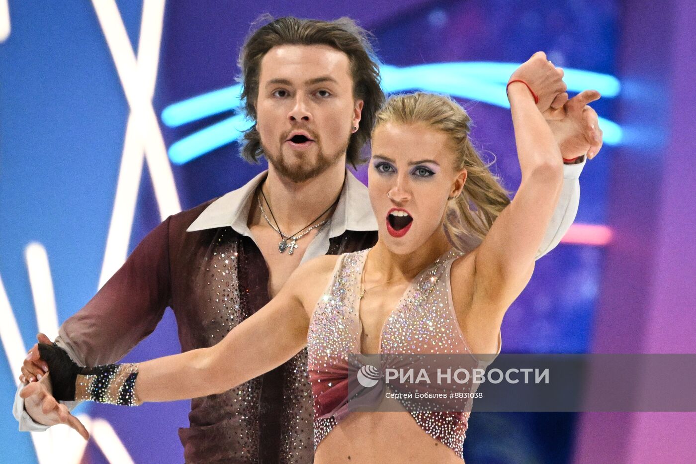 Фигурное катание. Чемпионат России 2025. Танцы на льду. Ритмический танец