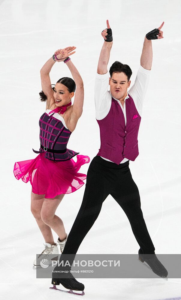 Фигурное катание. Чемпионат России 2025. Танцы на льду. Ритмический танец 