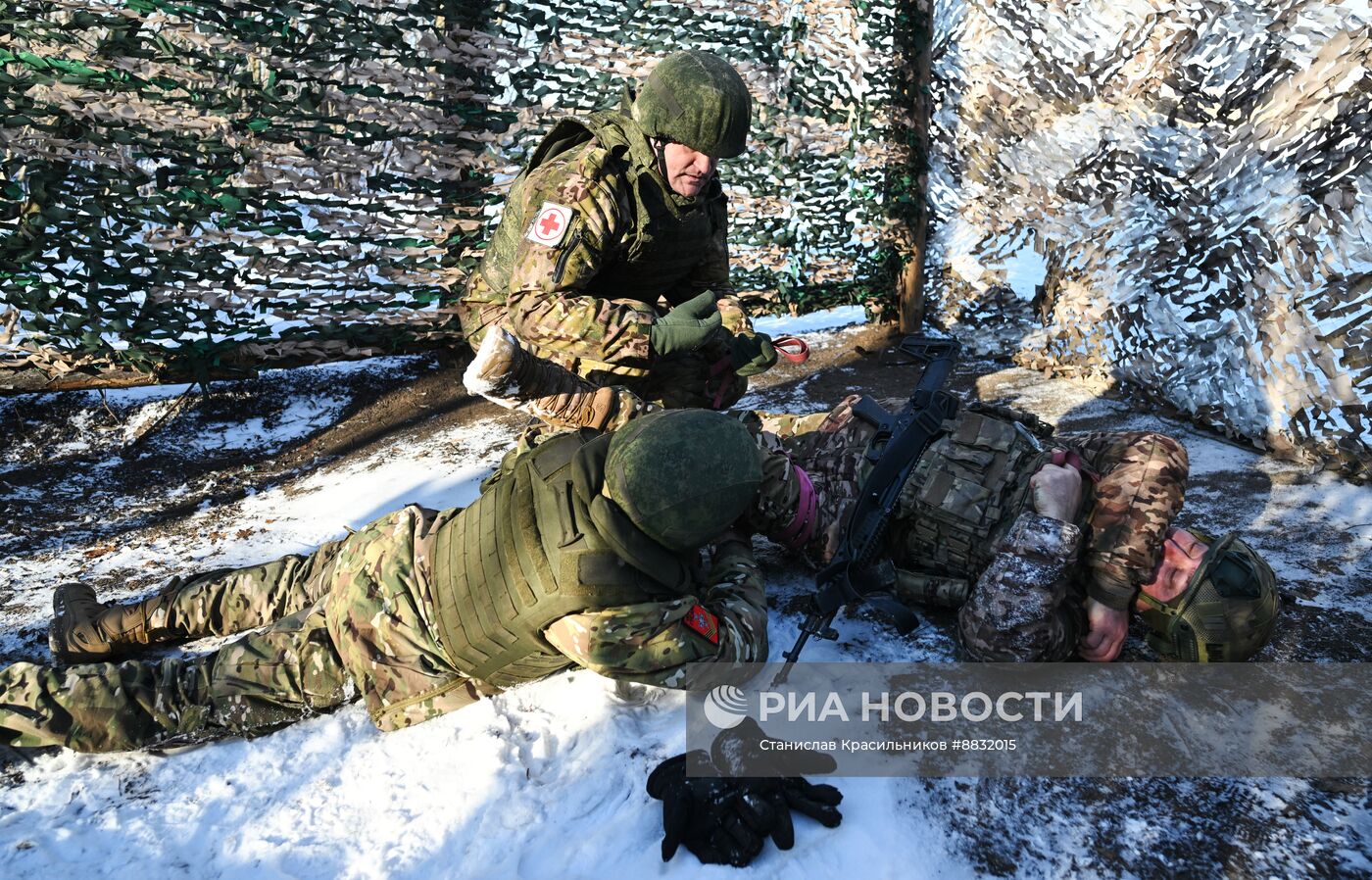 Обучение тактической медицине штурмовиков ЦВО на Красноармейском направлении