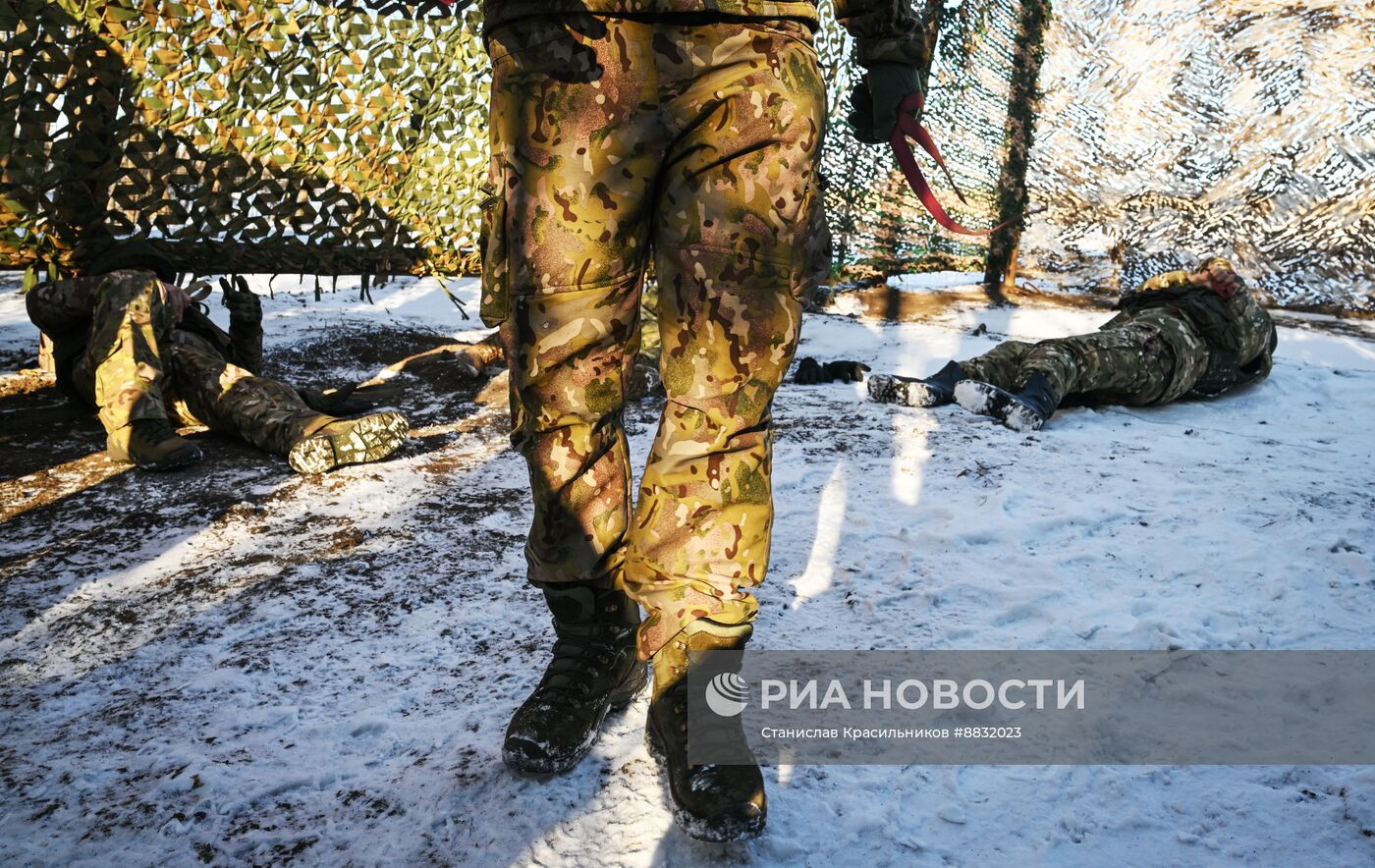 Обучение тактической медицине штурмовиков ЦВО на Красноармейском направлении