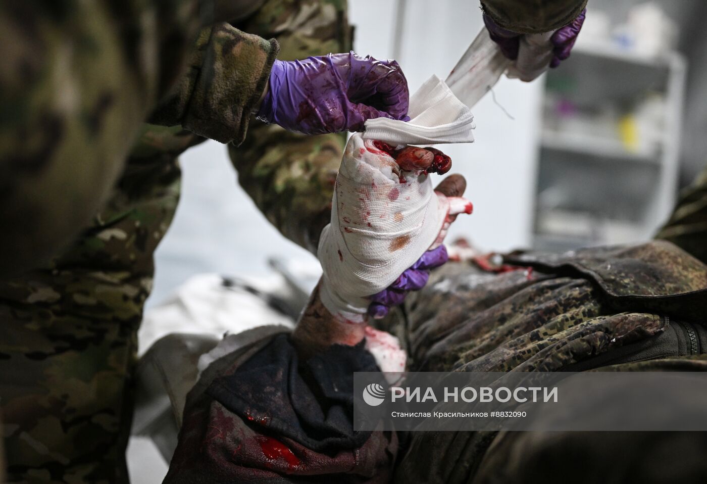 Прифронтовой госпиталь группировки войск "Центр" на Красноармейском направлении СВО