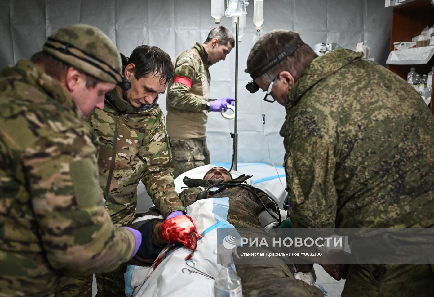 Прифронтовой госпиталь группировки войск "Центр" на Красноармейском направлении СВО