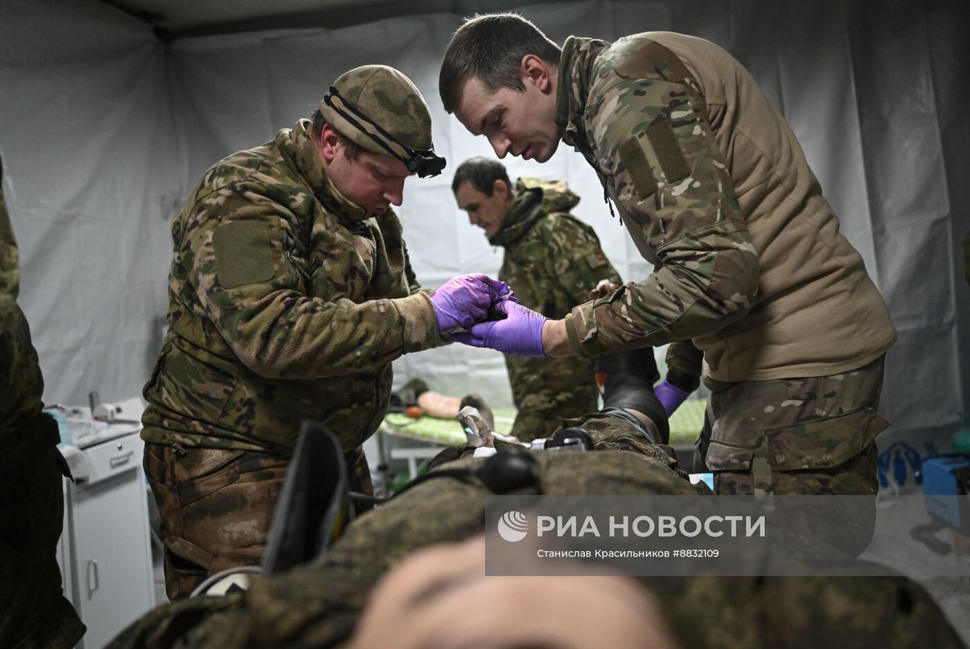 Прифронтовой госпиталь группировки войск "Центр" на Красноармейском направлении СВО