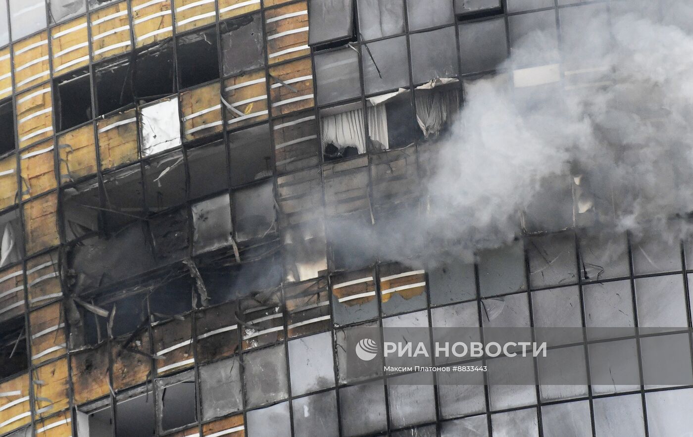 Последствия атаки БПЛА в Казани