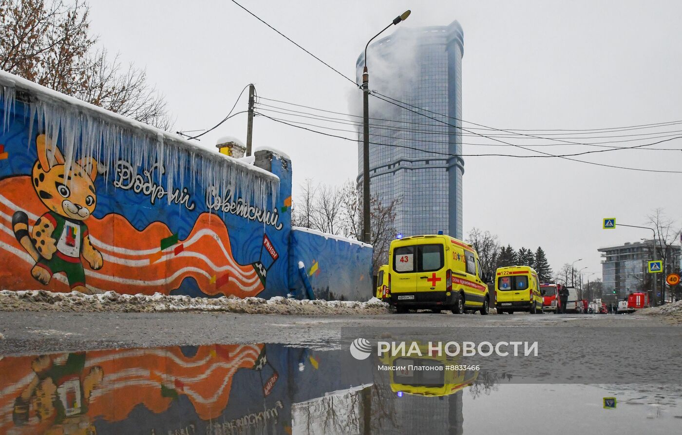 Последствия атаки БПЛА в Казани