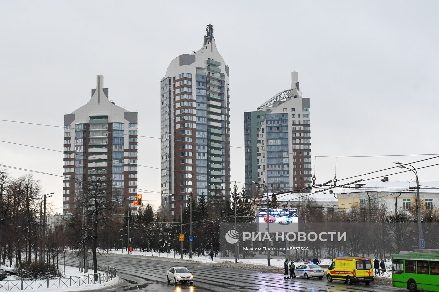 Последствия атаки БПЛА в Казани