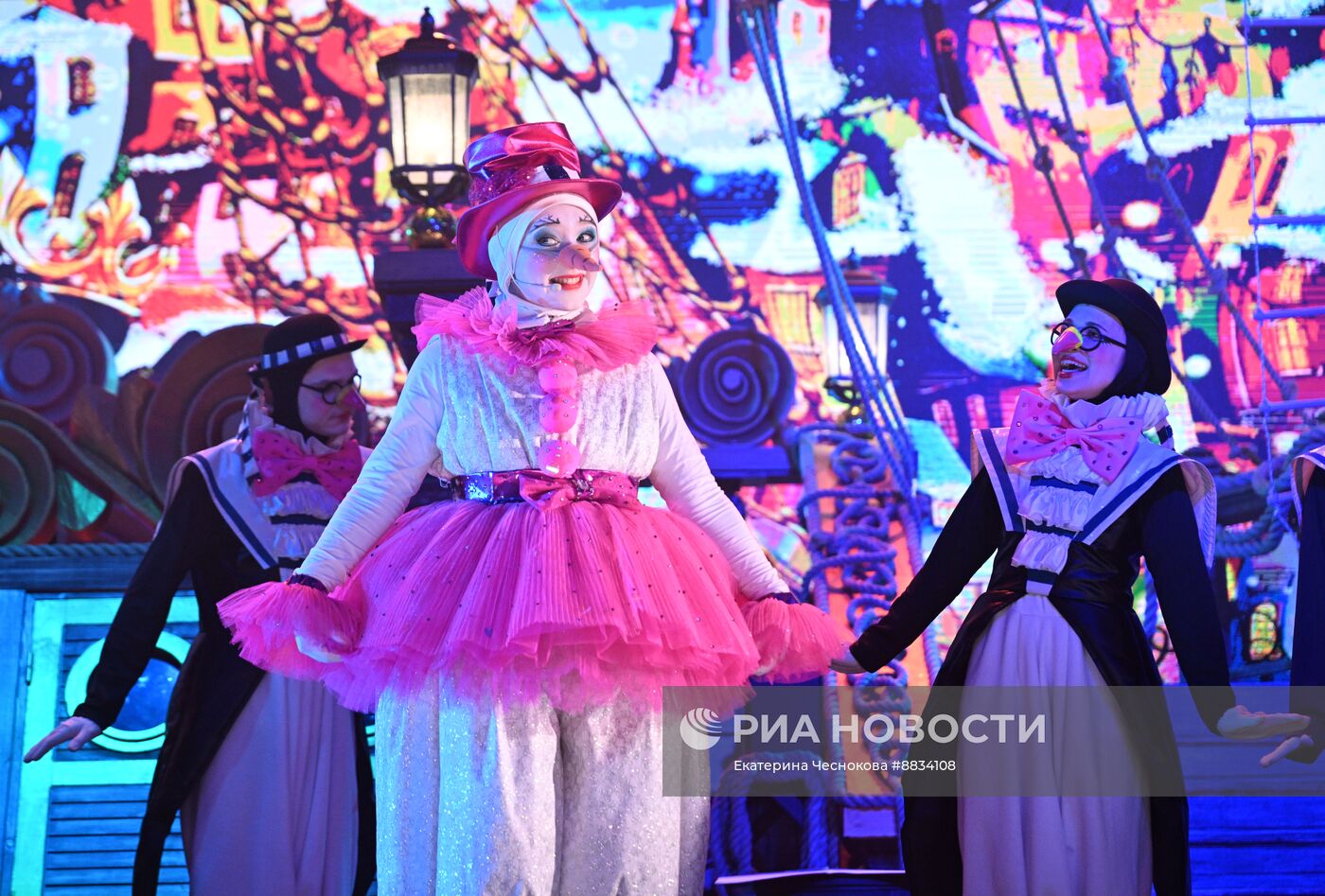 Новогоднее представление "Полный вперед!" на "Мосфильме"