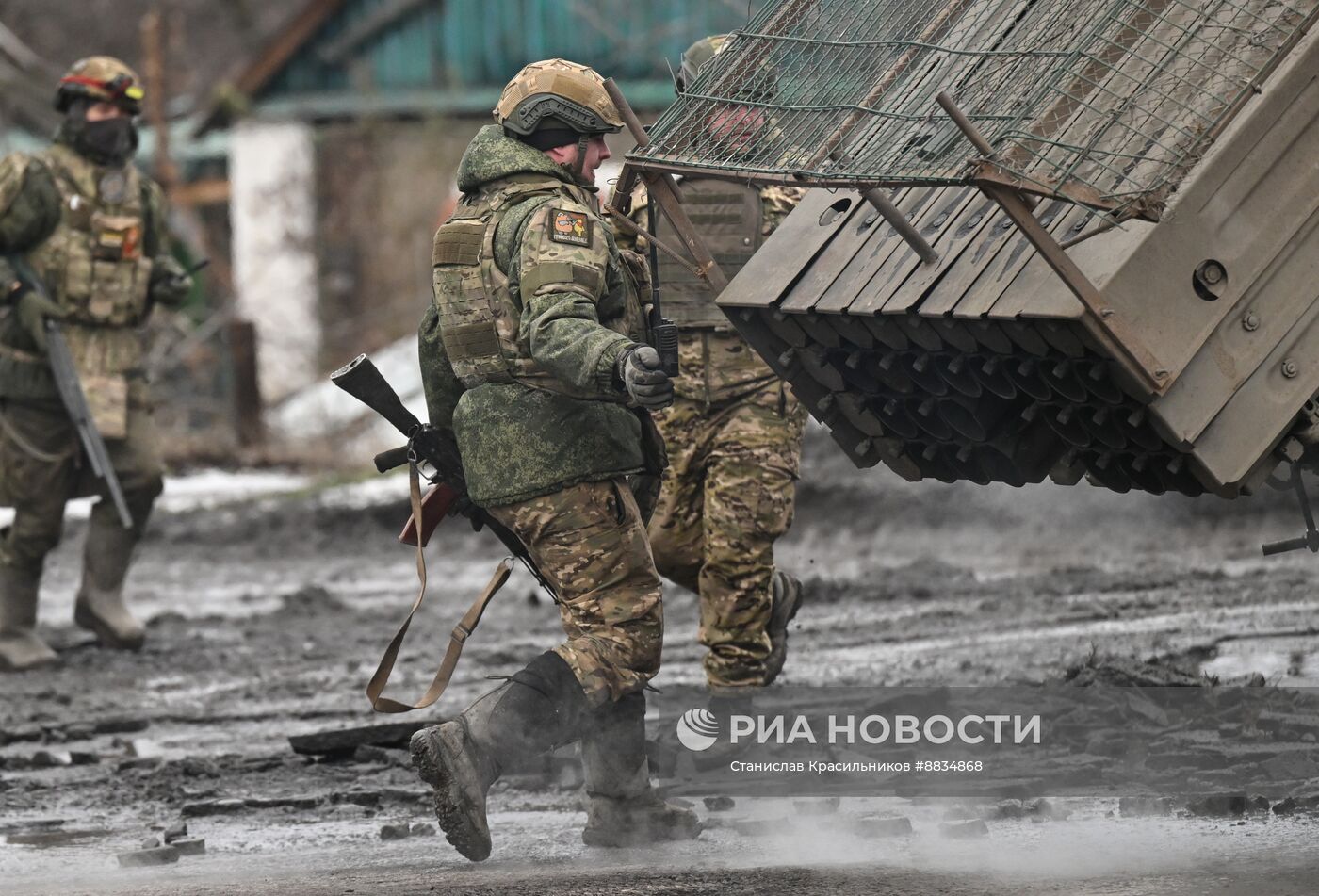 Боевая работа РСЗО БМ-21 "Град" на Красноармейском направлении СВО
