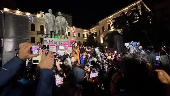 Президент Саломе Зурабишвили выступила на митинге в Тбилиси