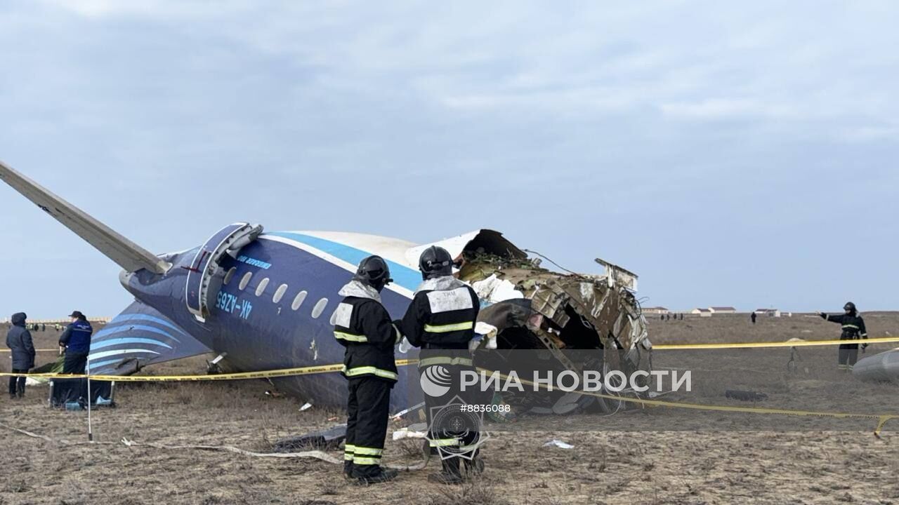 Крушение самолета в  Актау