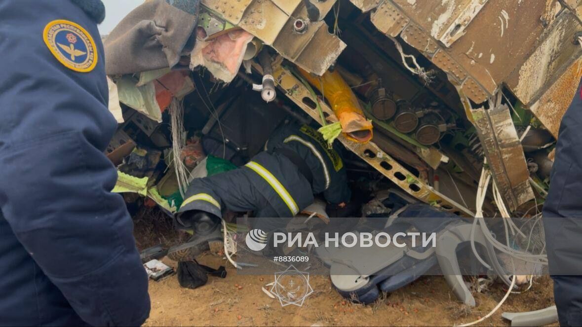 Крушение самолета в  Актау