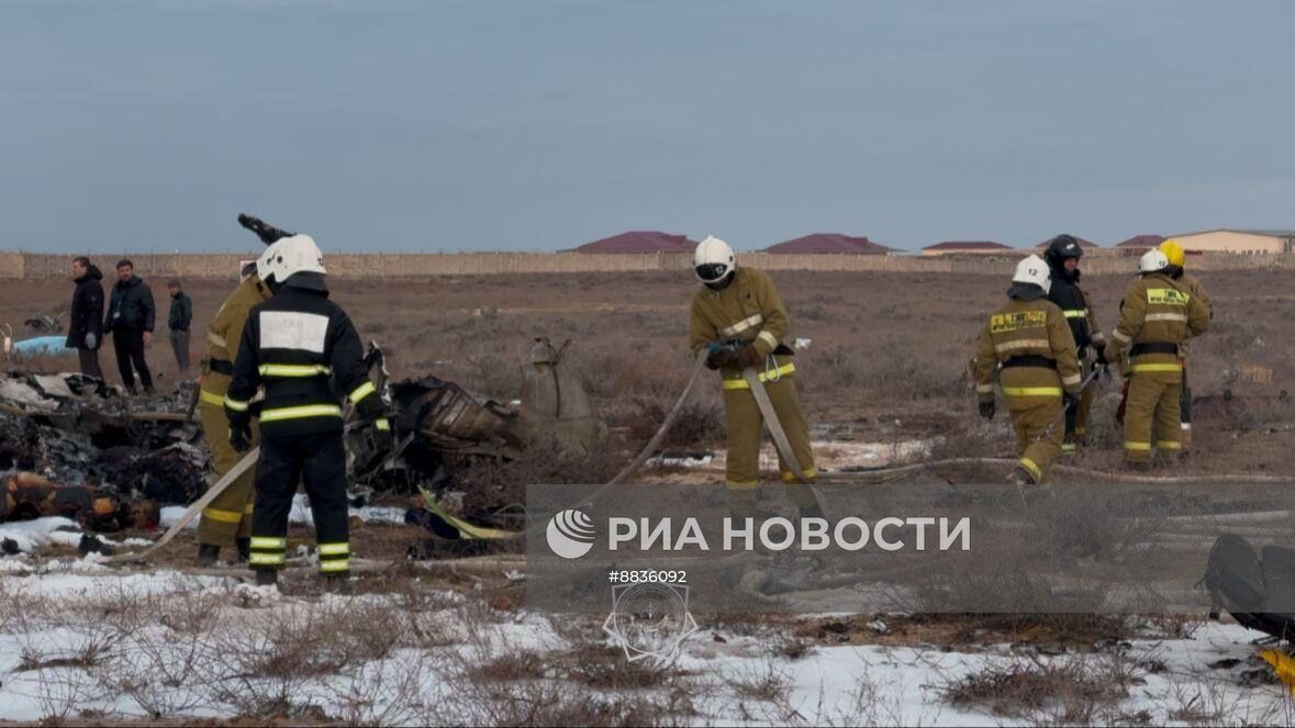 Крушение самолета в  Актау