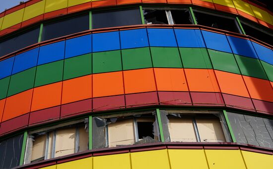 Пожар в торговом центре "Алания Молл" во Владикавказе