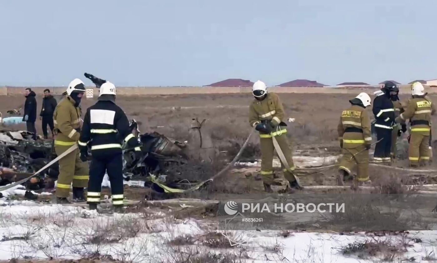 Крушение самолета в  Актау