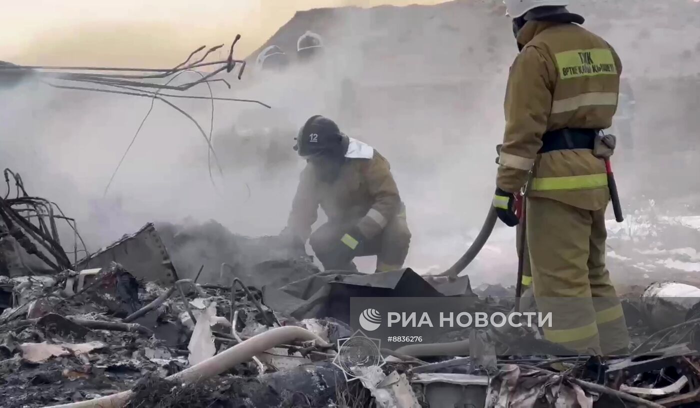 Крушение самолета в  Актау