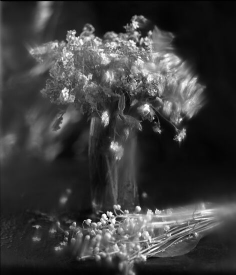 Натюрморт с цветами из авторской серии Владимира Вяткина "Настроение цветов"